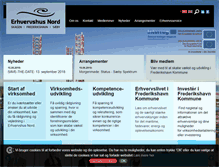 Tablet Screenshot of erhvervshusnord.dk